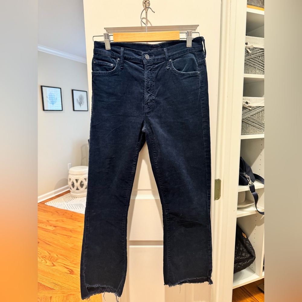 MOTHER Navy corduroy pants